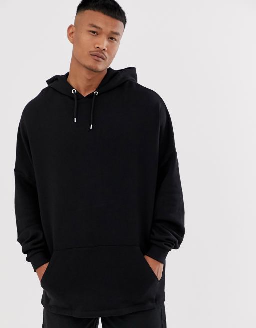 Asos black best sale hoodie mens