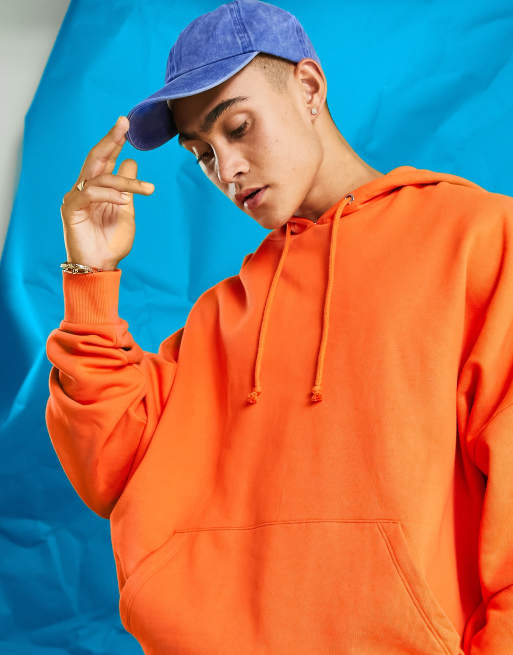 ASOS DESIGN extreme oversized hoodie in orange