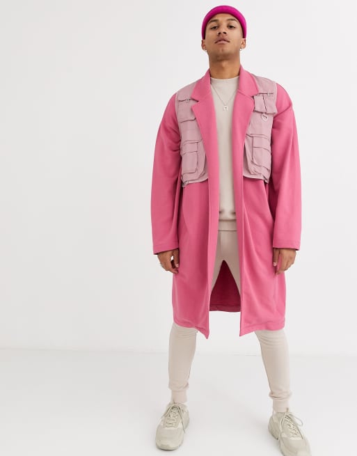 Veste 2025 longue rose