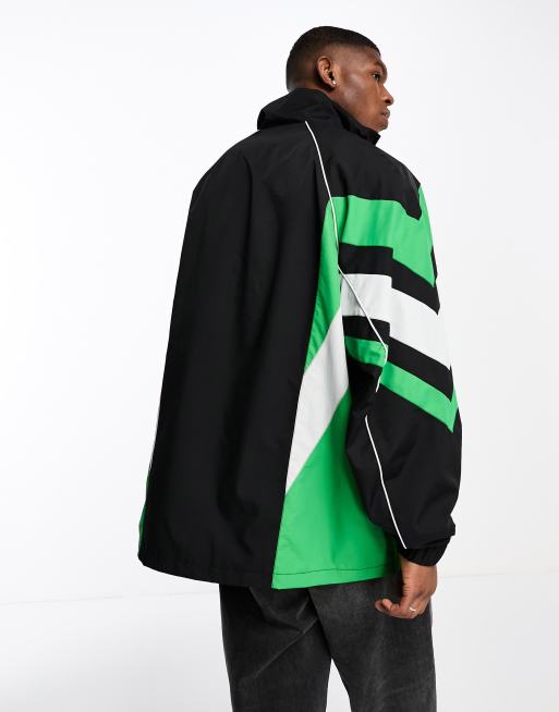 ASOS DESIGN extreme oversized motocross jacket in black | ASOS