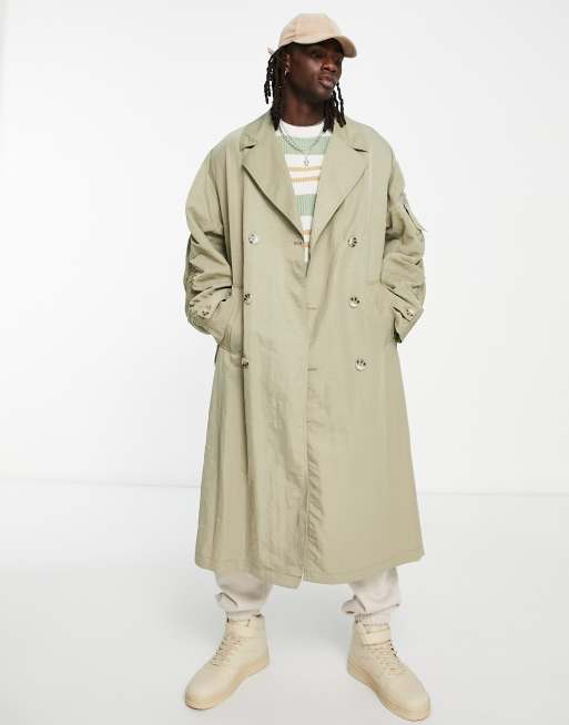 Nylon shop trench coat