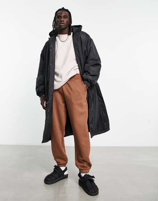 Oversized jacket with on sale hood