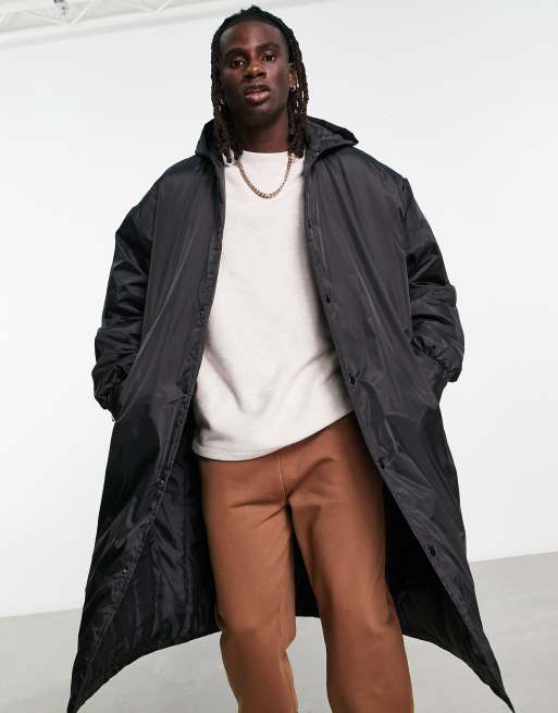 Mens oversized 2025 parka coat