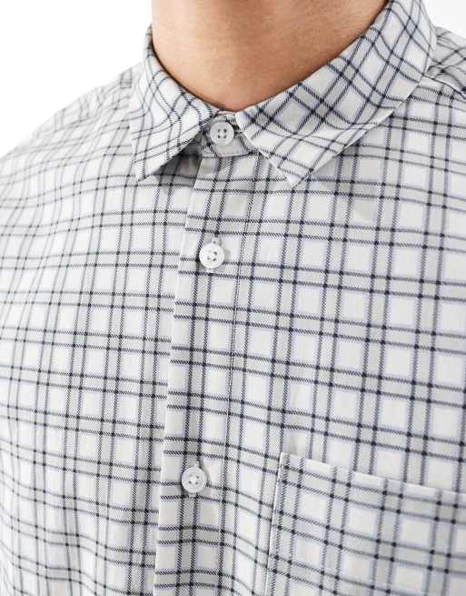ASOS DESIGN extreme oversized shirt in brown plaid 