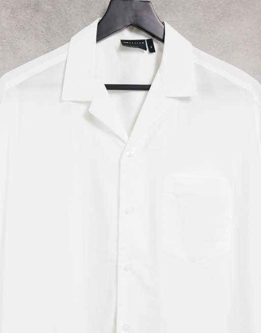 ASOS DESIGN extreme oversized shirt with short sleeve in