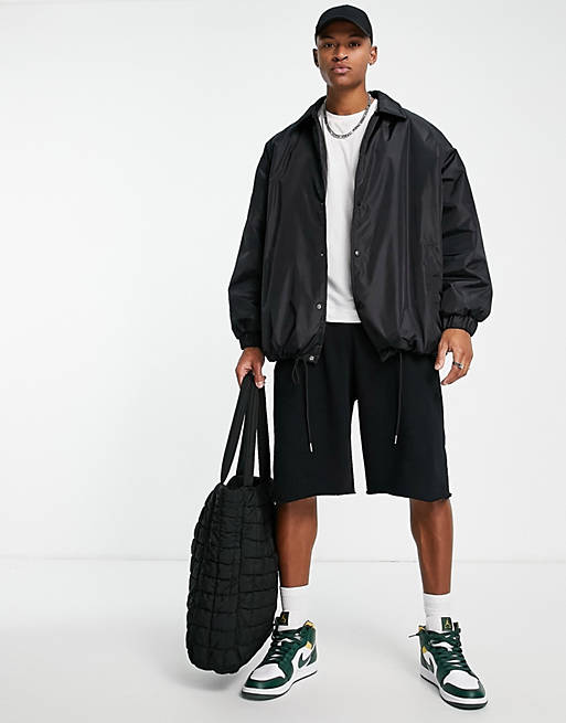 Asos Men Clothing Jackets Rainwear Shower resistant rain jacket in 