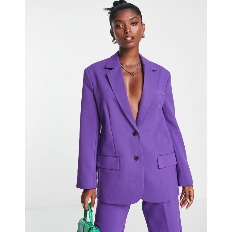 Aubergine blazer outlet