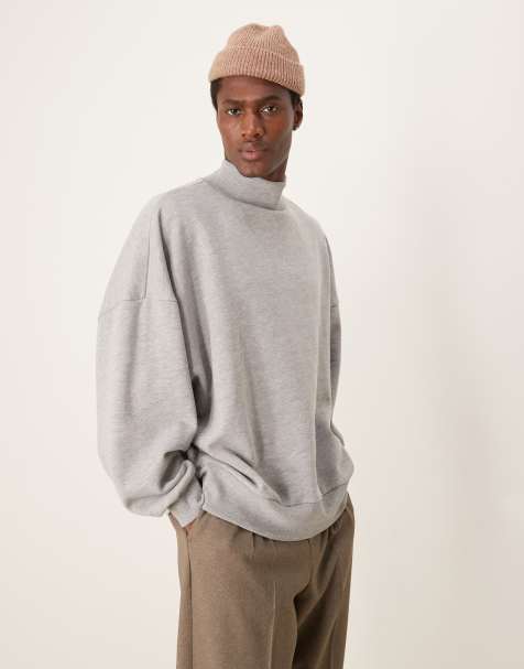 ASOS DESIGN extreme oversized sweat grey marl - view 1