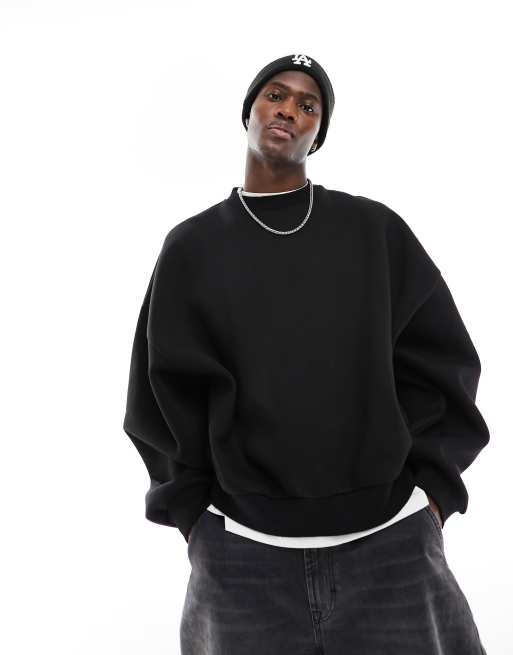 ASOS DESIGN extreme oversized sweatshirt in black | ASOS