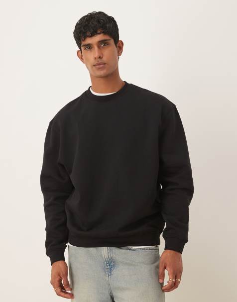 ASOS DESIGN extreme oversized sweatshirt in black - view 1