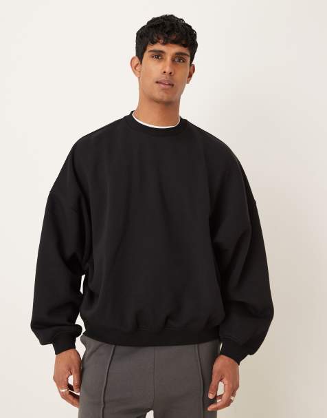 ASOS DESIGN extreme oversized sweatshirt in black - view 1