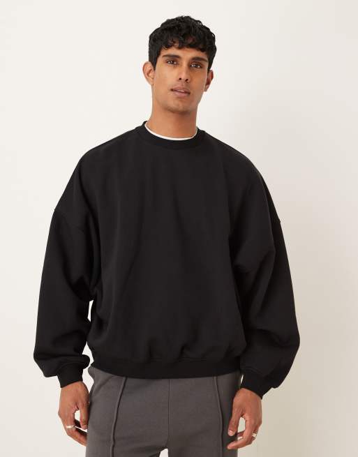 ASOS DESIGN extreme oversized sweatshirt in black