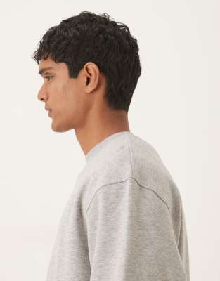 Asos Design Heavyweight Scuba Extreme Oversized Sweatshirt In Gray