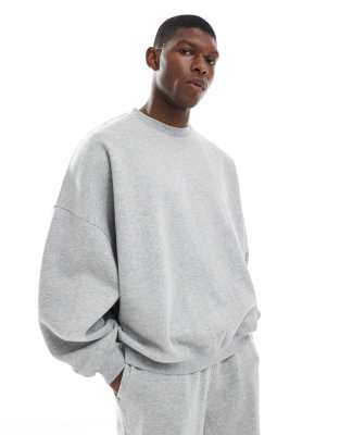 Asos Design Extreme Oversized Sweatshirt In Gray