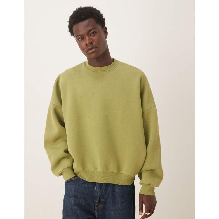 ASOS DESIGN extreme oversized sweatshirt in green | ASOS