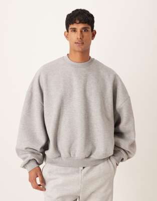 Asos Design Extreme Oversized Sweatshirt In Gray