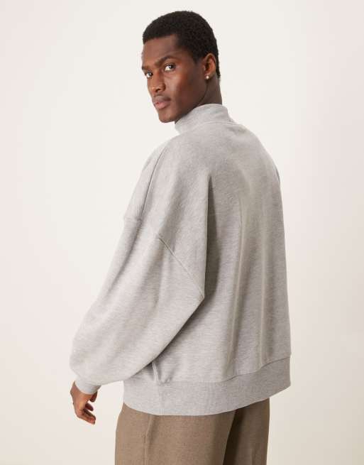 ASOS DESIGN extreme oversized sweatshirt in heather gray | ASOS