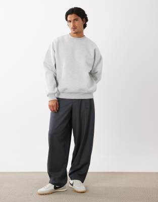 Asos Design Extreme Oversized Sweatshirt In Gray