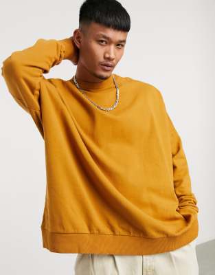 yellow oversized sweatshirt