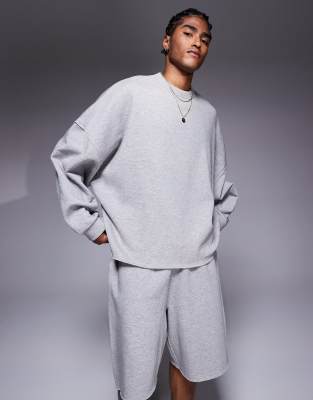 Asos Design Extreme Oversized Sweatshirt With Raw Edges