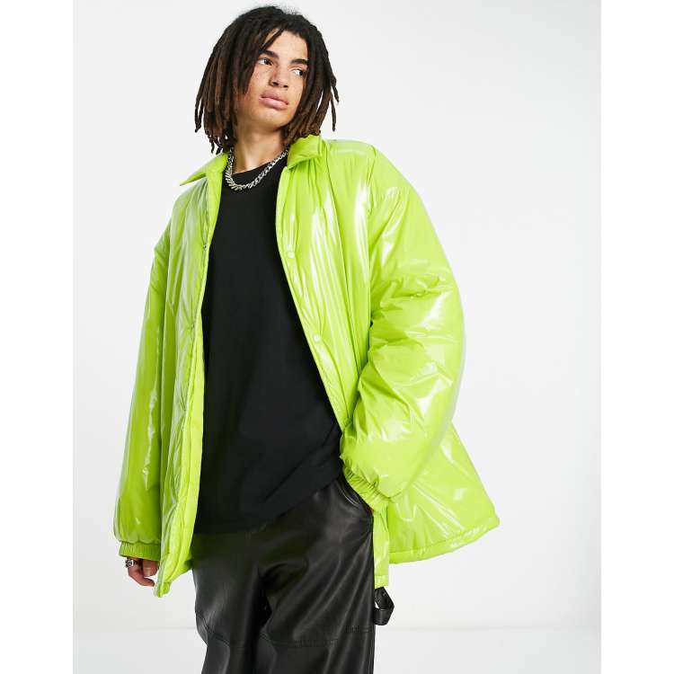 Topshop shop vinyl puffer