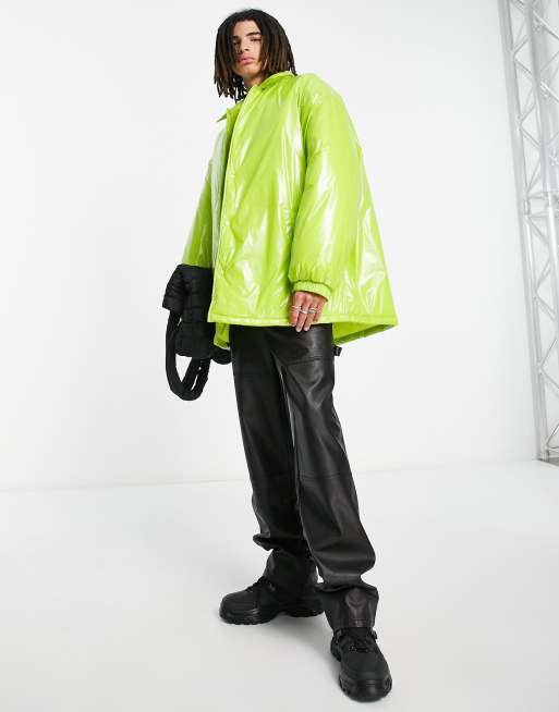 Topshop shop vinyl puffer