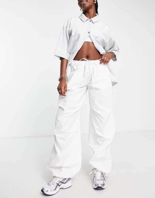 White Parachute Pants