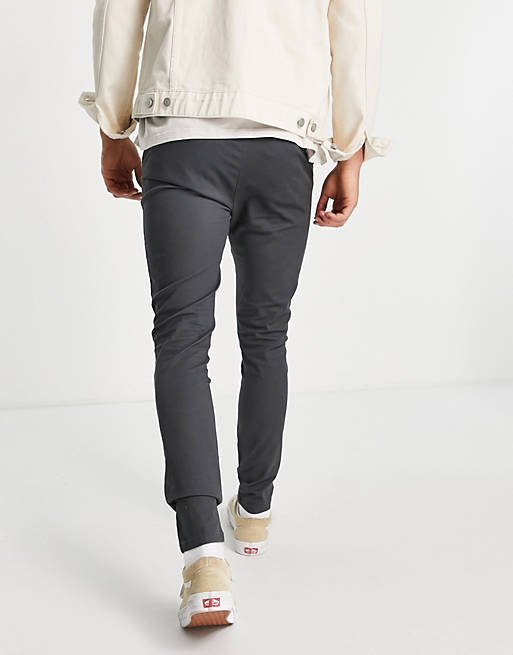 Trousers & Chinos extreme super skinny chinos in charcoal 