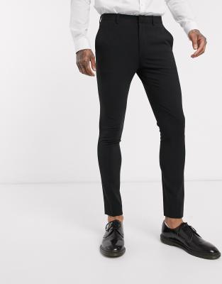 Брюки skinny ASOS черные мужские