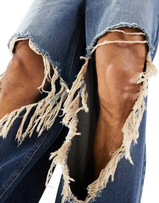 Asos frayed shop hem jeans