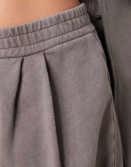ASOS DESIGN extreme wide leg jogger in washed grey, 2 of 5