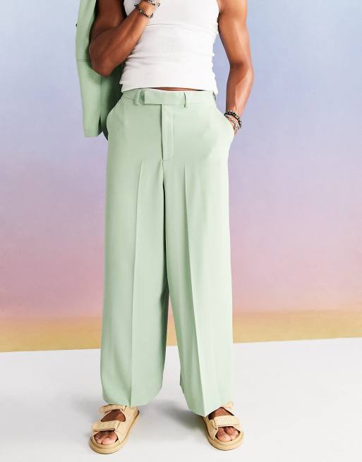 Mint wide shop leg trousers