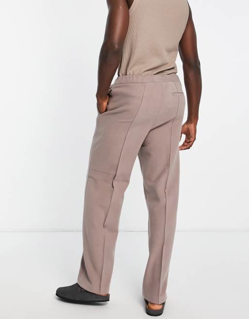 ASOS DESIGN extreme wide pants in fawn brushed moleskin, 4 of 4
