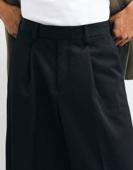 ASOS DESIGN extreme wide tailored pants in black, 5 of 5