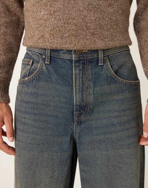 ASOS DESIGN extremt baggy jeans i mellanljus blå tvätt med ton, 5 av 5
