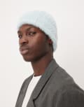 [ASOS DESIGN] ASOS DESIGN eyelash yarn beanie in blue No Size Light blue