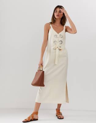 asos linen dress