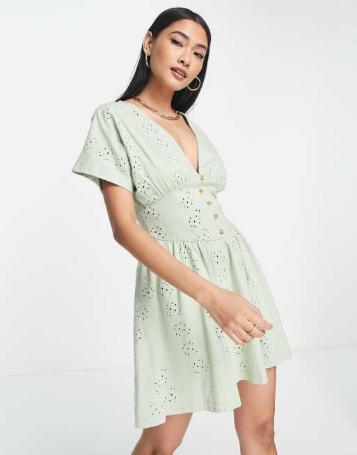 Asos eyelet outlet dress