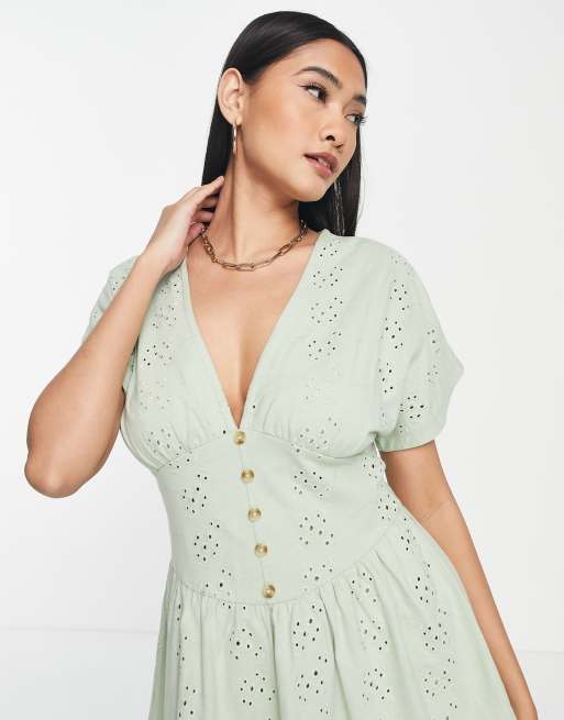 Asos button dress shop