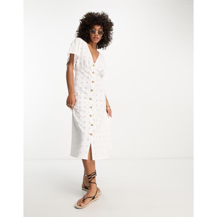 White eyelet dress clearance zara