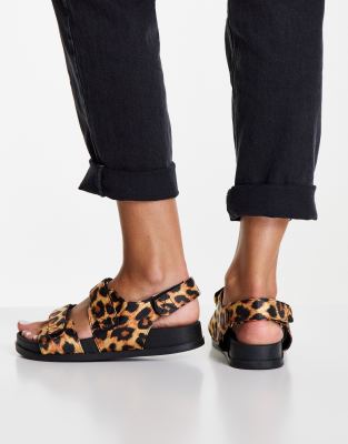 leopard print sandals asos
