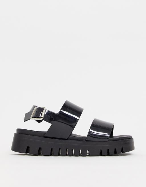 Asos design fadey chunky jelly sales flat sandals