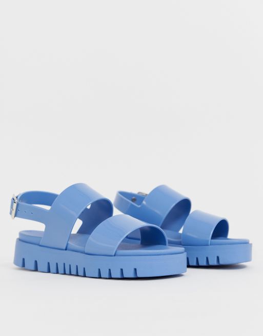 Asos design fadey store chunky jelly flat sandals