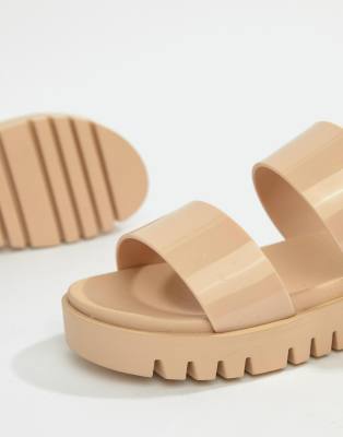 fadey chunky jelly flat sandals