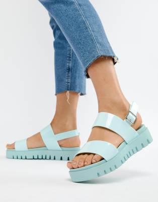 asos design fadey chunky jelly flat sandals