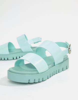 asos design fadey chunky jelly flat sandals