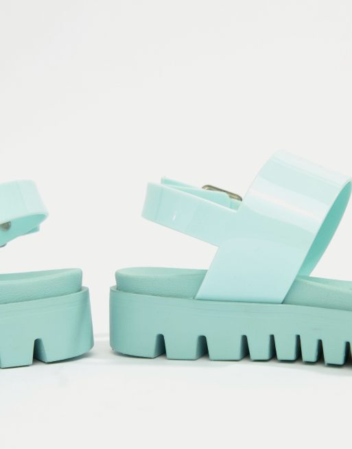 Asos design fadey chunky jelly best sale flat sandals