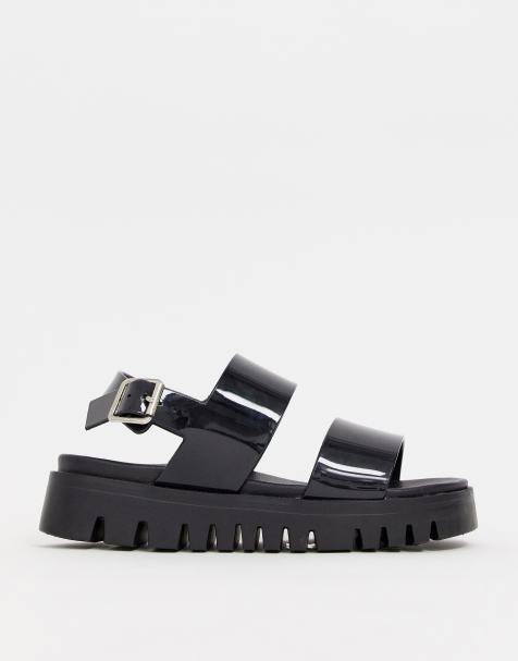 ASOS DESIGN - Fadey - Sandales plates souples à semelle épaisse