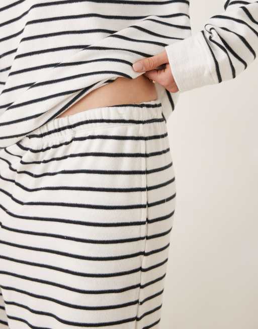 ASOS DESIGN – Fakturowane spodnie z prostymi nogawkami w paski, 4 z 5