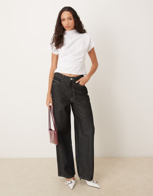 ASOS DESIGN – Fakturowany elegancki top drapowany w kolorze kości słoniowej, 4 z 4
